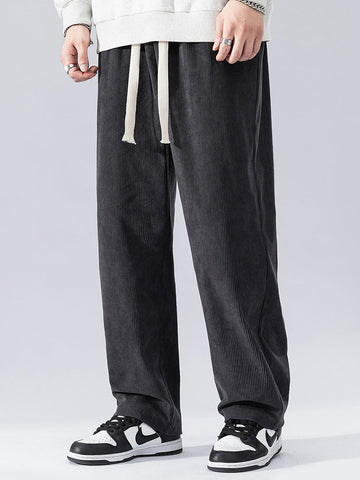 Straight Leg Corduroy Pants